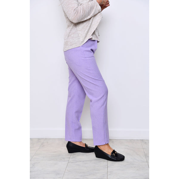 Lilac Half Elasticated Trousers