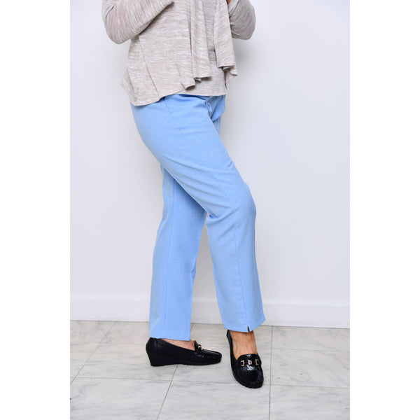 Sky Blue Half Elasticated Trousers