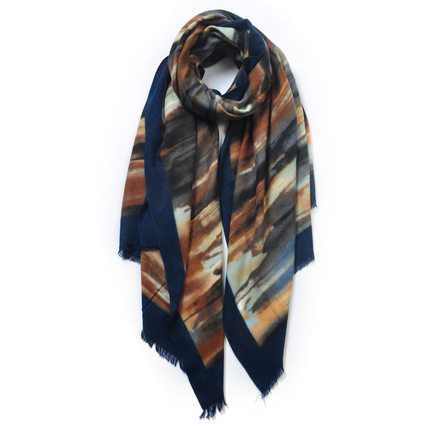 Oil Painting Print Winter Scarf
