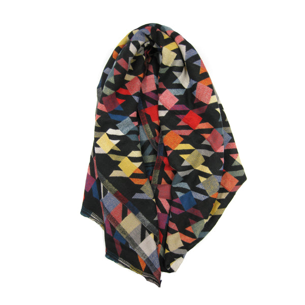 Hounds tooth Pattern Print Scarf