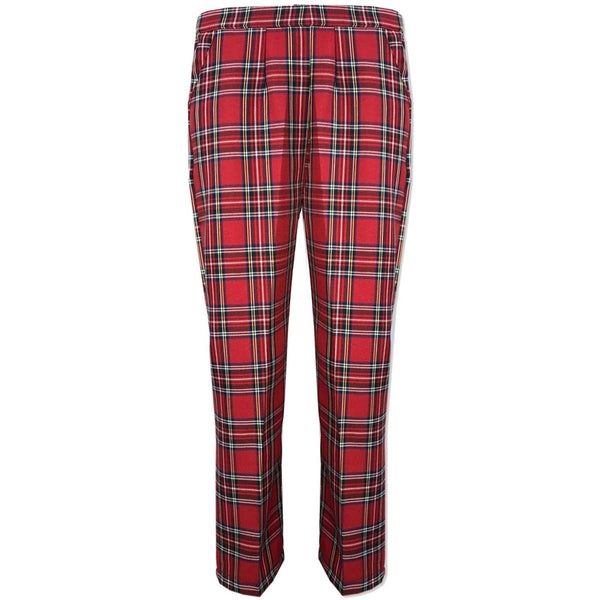 Red Tartan Half Elasticated Trousers – Kirkwood of Scotland